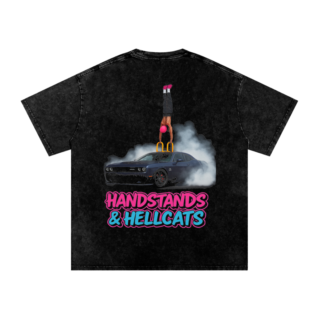 Snow Washed Oversized Cotton T-Shirt